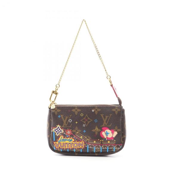 LOUIS VUITTON Brown Monogram Leather Mini Bag - Picture 1 of 8
